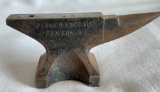 SMALL CAST IRON ANVIL -- FISHER & NCRRIS - TRENTON, N.J.