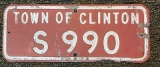 TOWN OF CLINTON SIGN