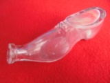 ANTIQUE GLASS SHOE SHAPED INFANT INVALID FEEDER-QUITE RARE