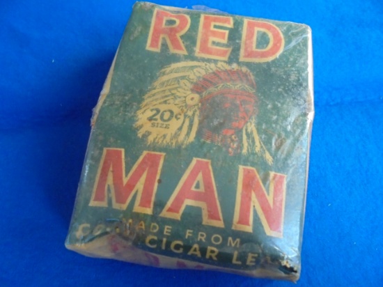 OLD UNOPENED RED MAN TOBACCO PACK WITH BASEBALL FEATURE ON THE BACK --"GIL HODGES"