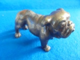 BLECHER CAST BRONZE BULL DOG-NICE DETAIL