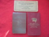 (3) OLD SIOUX CITY STOCK YARDS COMMISSION CO. ADVERTISING POCKET LEDGERS