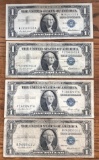 (4) UNITED STATES $1.00 SILVER CERTIFICATES - 1935 & 1957