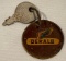 DEKALB METAL ADVERTISING TAG - KEY RING - SEED CORN MARKER