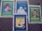 GROUP OF (4) OLD LUCKY STRIKE CIGARETTE ADVERTISING BRIDGE GAME CARDS-UNUSED-BRIGHT COLOR