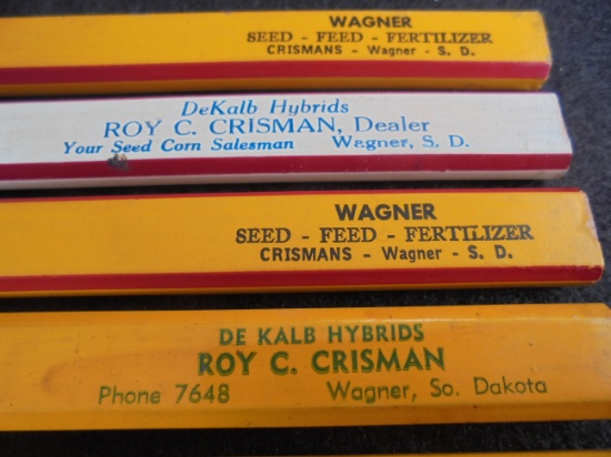 (5) NEVER USED ADVERTISING CARPENTER PENCILS FEATURING "DEKALB SEED CORN" ON SEVERAL