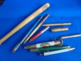 MISC. LOT OF OLD PENCILS, BASEBALL BAT PEN; ETC-SEE PHOTO