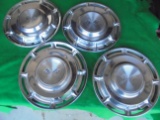 VINTAGE SET OF (4) CHEVROLET HUB CAPS-VERY CLEAN AND MATCHING