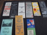 (9) OLD ADVERTISING MATCH BOOK COVERS FROM STORM LAKE IOWA