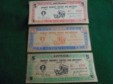 (3) WOODEN NICKELS FROM 150 ANNIVERSARY FOR CINCINATI & NORTWEST TERRITORY-1938