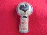 OLD TIN LITHO ADVERTISING WHISTLE-