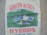 OLD CLOTH SEED CORN ADVERTISING SACK FROM 