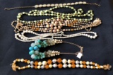 (6) Vintage Costume Jewelry Necklaces