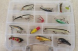(12) Various Fishing Lures -- In Plastic Case