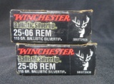 (2) Boxes of Winchester Ballistic Silver Tip -- 25-06