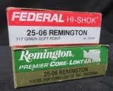 (2) Boxes of 25-06 Remington