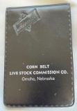 1958 CORN BELT LIVESTOCK COMMISSION CO - OMAHA, NEBR - POCKET BOOK