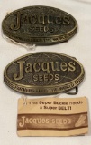 JACQUES SEEDS - ADVERTISING BELT BUCKLES