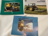 LOT OF (3) JOHN DEERE SALES BROCHURES - JD POWER EQUIPMENT, SNOW REMOVAL & ROTTARY CUTTERS