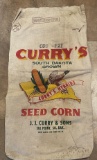 CURRY'S SEED CORN - ADVERTISING CLOTH SEED SACK