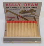 Kelly Ryan Farm Equipment - Advertising Match Book