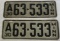 SET OF 1930 MINNESOTA LICENSE PLATES -- 63-533