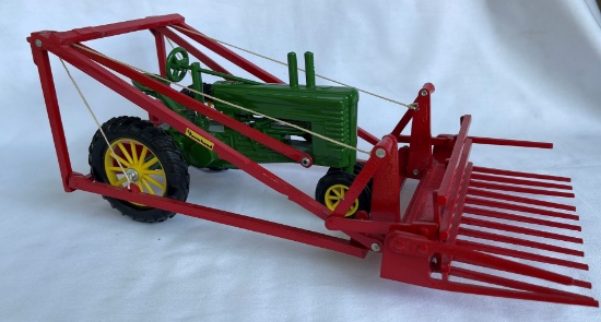 FARMHAND F-10 LOADER & JOHN DEERE "A" TRACTOR