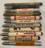 LOT OF (11) STOCKYARD COMMISSION COMPANY ADVERTISING BULLET PENCILS