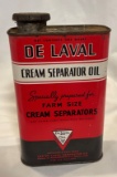 DeLAVAL CREAM SEPARATOR OIL - ADVERTISING TIN