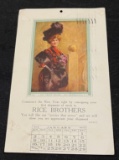 RICE BROTHERS  - STOCKYARDS ADVERTSING POSTCARD