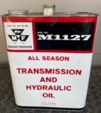 MASSEY-FURGUSON TRANSMISSION & HYDRAULIC OIL - ADVERTISING TIN