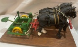 JOHN DEERE 2 ROW CORN PLANTER w/ HORSES