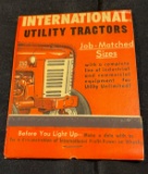 INTERNATIONAL UTILITY TRACTORS - ADVERTISING DIRECT MAIL MATCH BOX