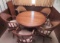 Round Oak Table w/ 5 Chairs