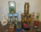 (6) Decanters & (6) Tins