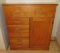 Pine Drawer and Cabinet Unit