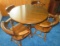 Pine Round Table w/ Four Chairs