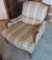 Blue and White Arm Chair