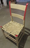 Primtive Chair - White & Red