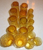 Amber Colored Drinking Glasses
