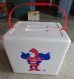 Bud Man Styrofoam Cooler