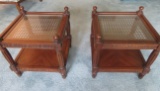 Pair of Wooden Square Coffee Tables