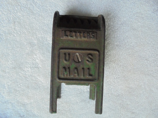 OLD CAST IRON "US MAIL" BANK