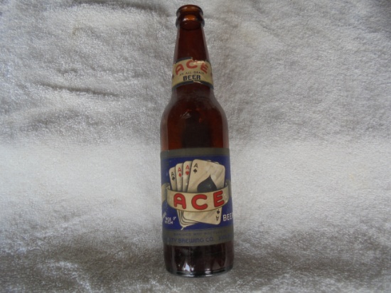 OLD "ACE BEER" MADE BY SIOUX CITY IOWA BREWING CO