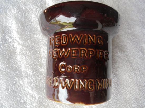 OLD RED WING SEWER PIPE ADVERTISING PENCIL HOLDER-QUITE NICE