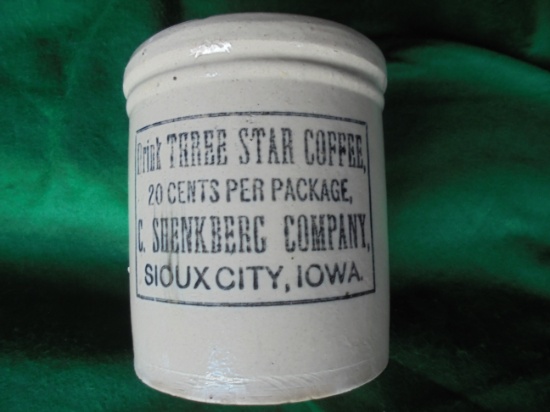 OLD "TREE STAR COFFEE" SIOUX CITY IOWA "20 CENTS PER PACKAGE"