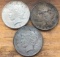 (3) US Peace Silver Dollars - 1922-S & 1922