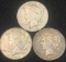 (3) US Peace Silver Dollars -- 1922-S, 1924, & 1926-S