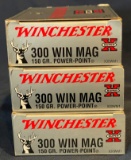 (3) Winchester .300 Win Mag PP