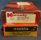 (2) Boxes of .338 Win Mag